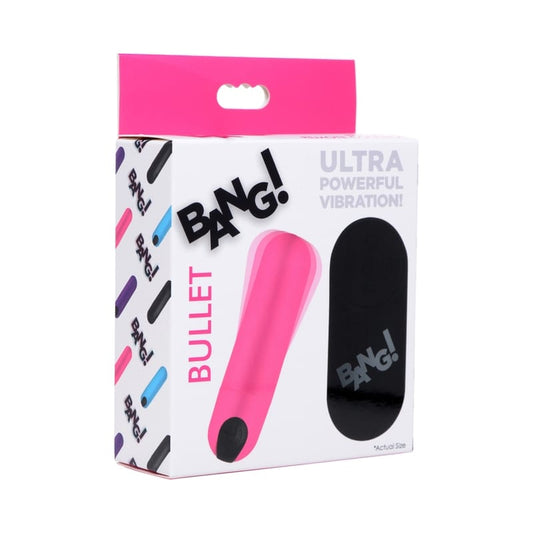 BANG! Vibrating Bullet w/ Remote Pink